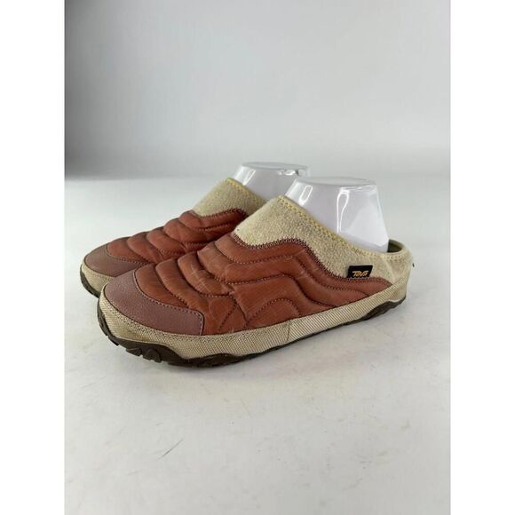 Teva Women's ReEmber Terrain Mocs Shoes US 9 Lion Brown Puffer Slippers - Picture 3 of 12